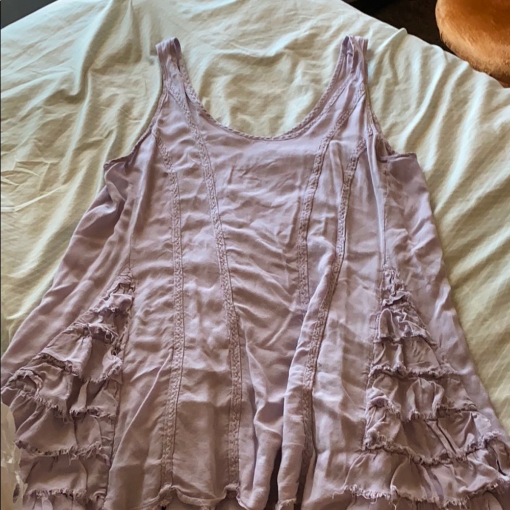 Purple flowy tank